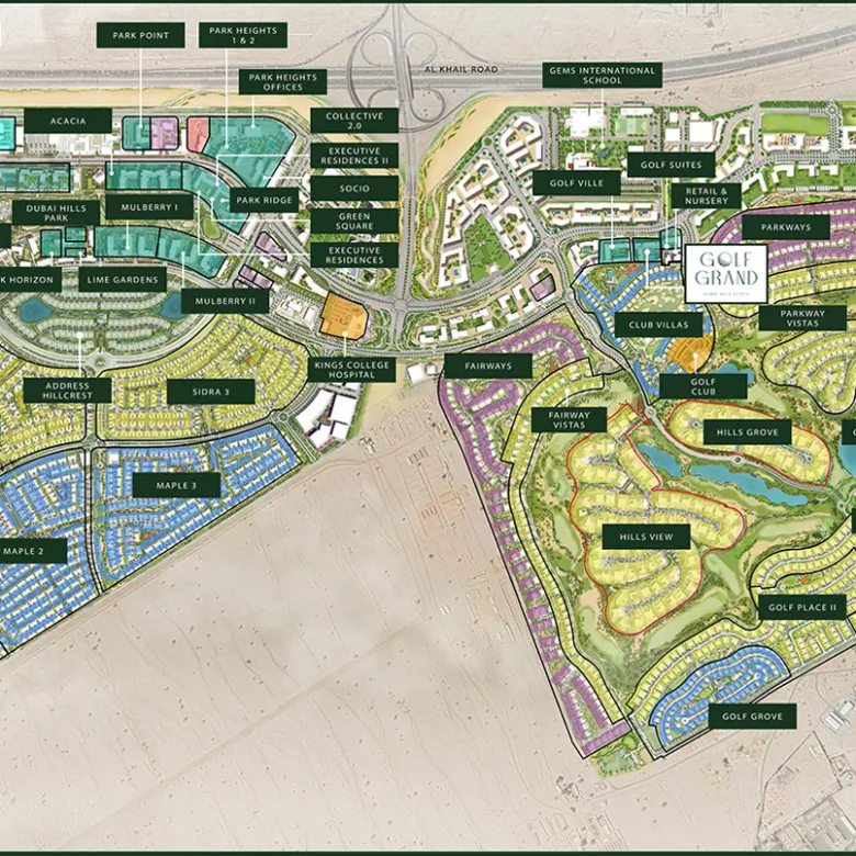 Dubai Hills Master Plan | Dubai Hills Estate Community Layout